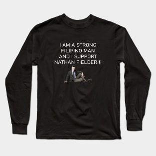 I support nathan fielder Long Sleeve T-Shirt